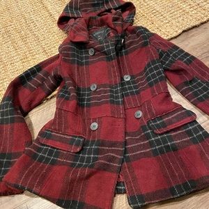 Aeropostale polyester/wool pea coat sz XS